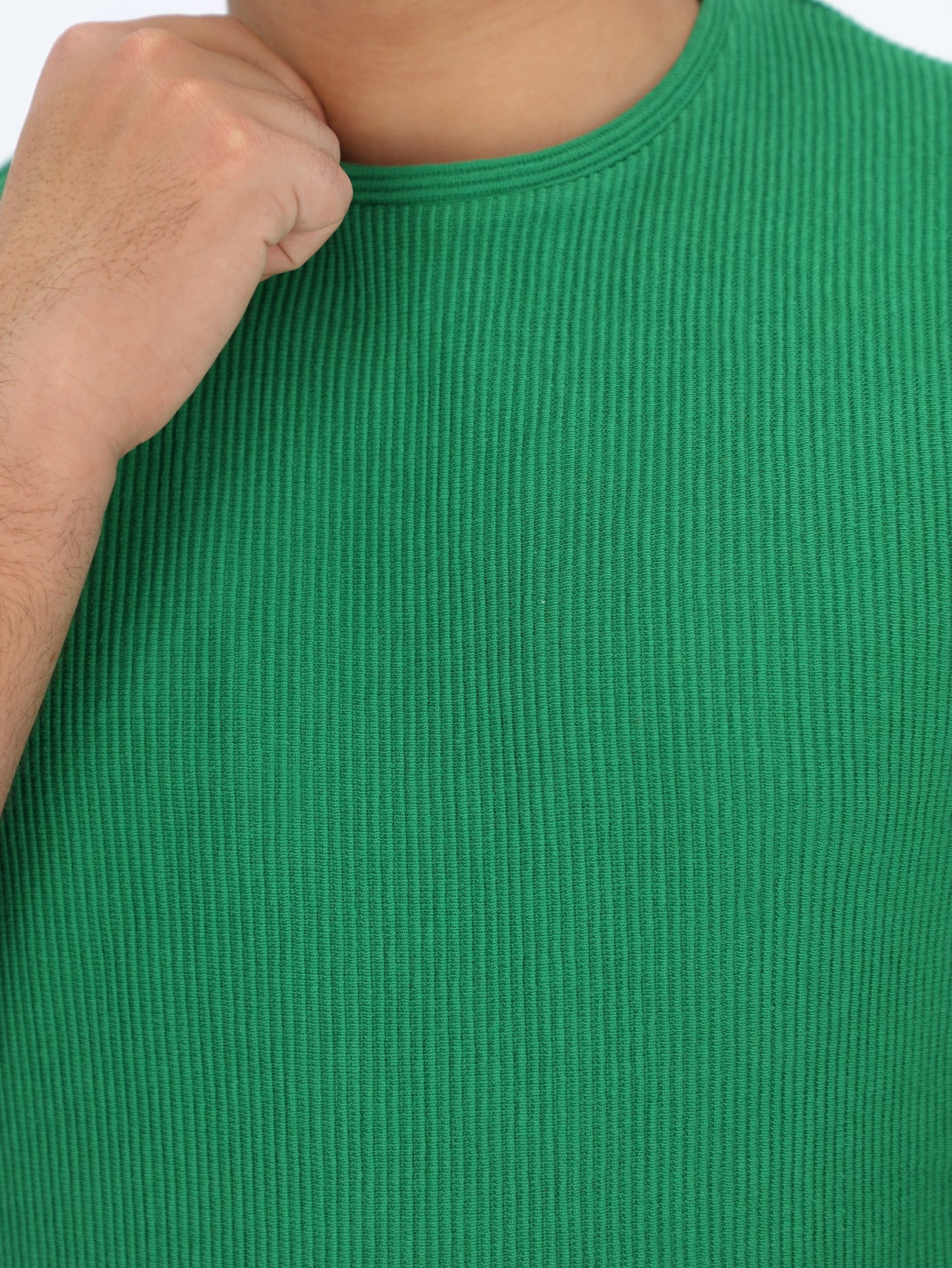 Men's Short Sleeve Ribbed T-Shirt
