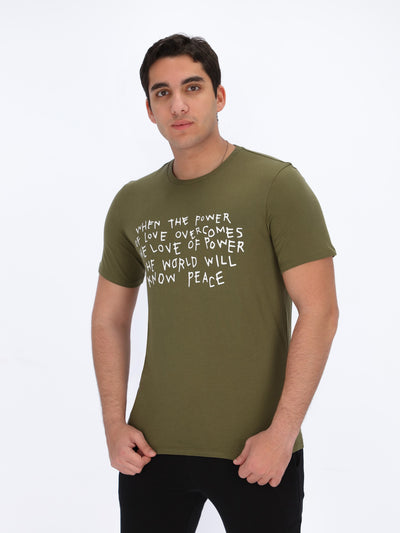 Power Of Love Print T-Shirt
