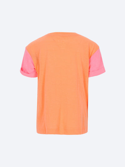 Converse Junior Girls Ombre Printed Tee Mesh T-Shirt - 466726