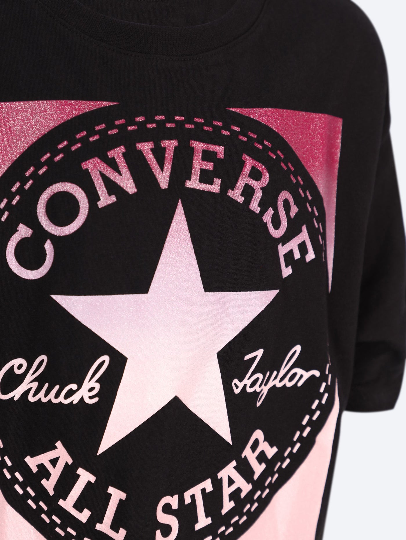 Converse Kids Girl's Gradient Logo Patch T-Shirt - 46A217
