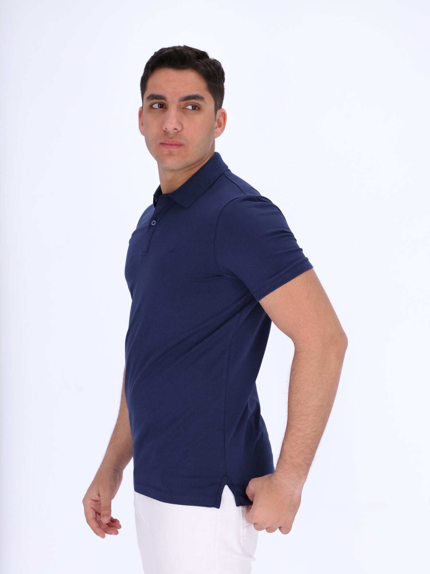 Basic Polo Shirt with Regular Fit Cut