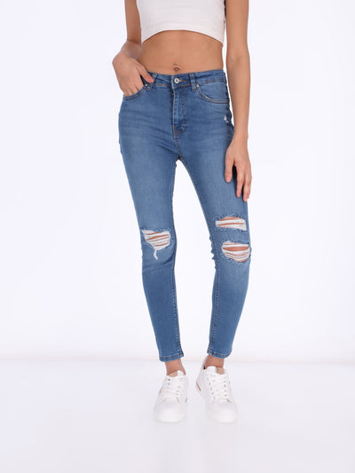 Ozone Women's Ripped Jeans