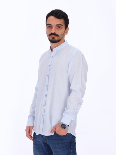 Daniel Hechter Men's Mandarin Collar Shirt