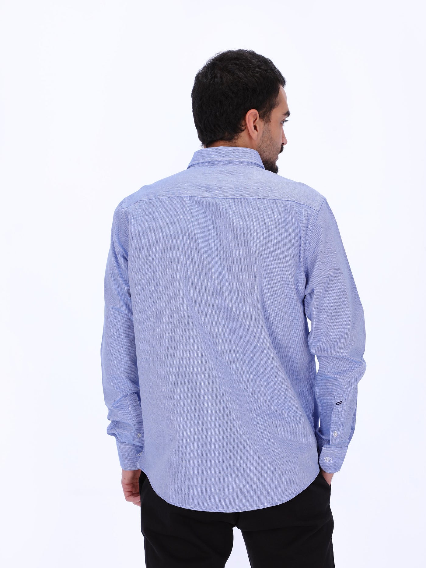 Daniel Hechter Men's Long Sleeve Jacquard Shirt