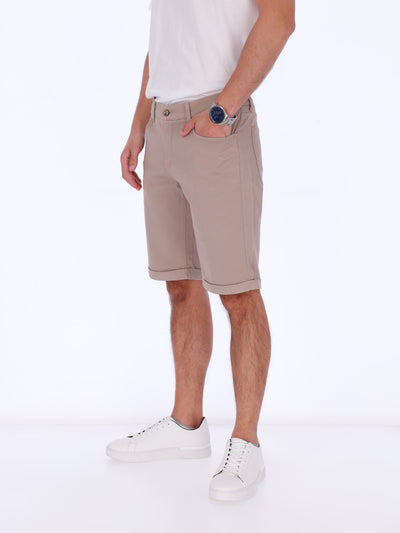 Daniel Hechter Men's Textured Rolled-Up Hem Shorts