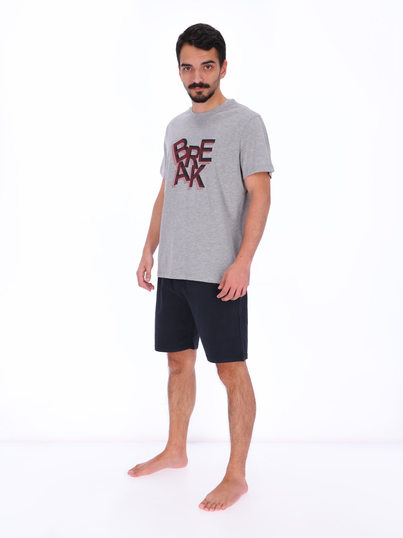 Daniel Hechter Men's Printed T-Shirt Pyjama Set