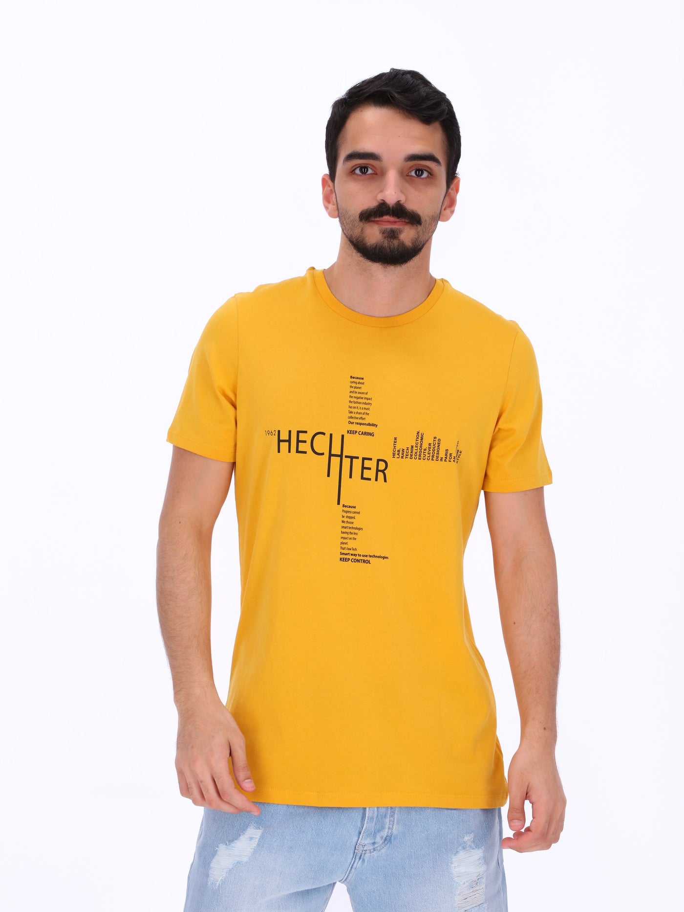 Daniel Hechter Men's Crew Neck Printed T-Shirt
