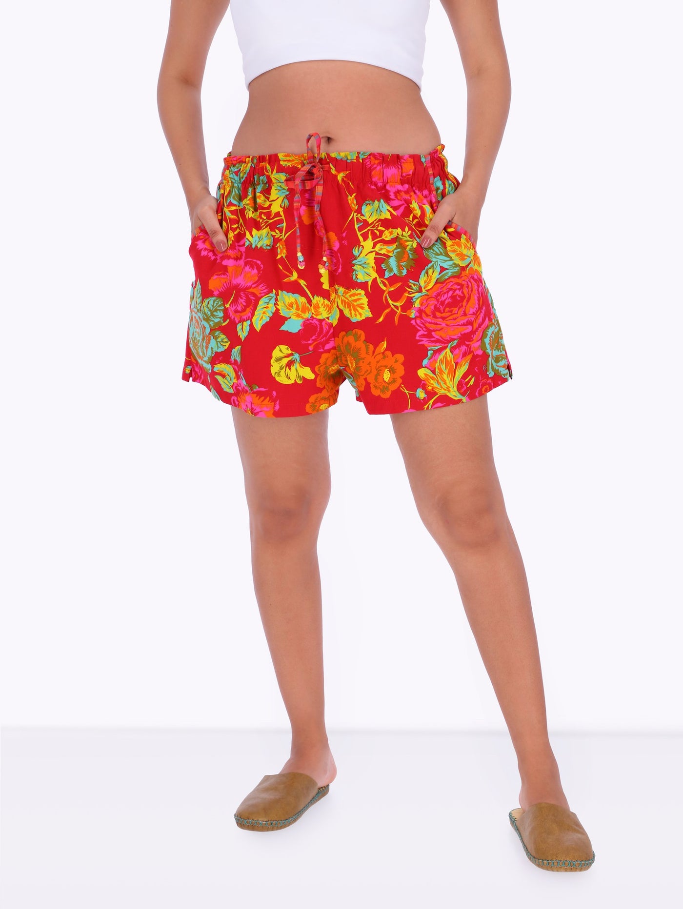 Mix and Match Womens Floral Print Shorts