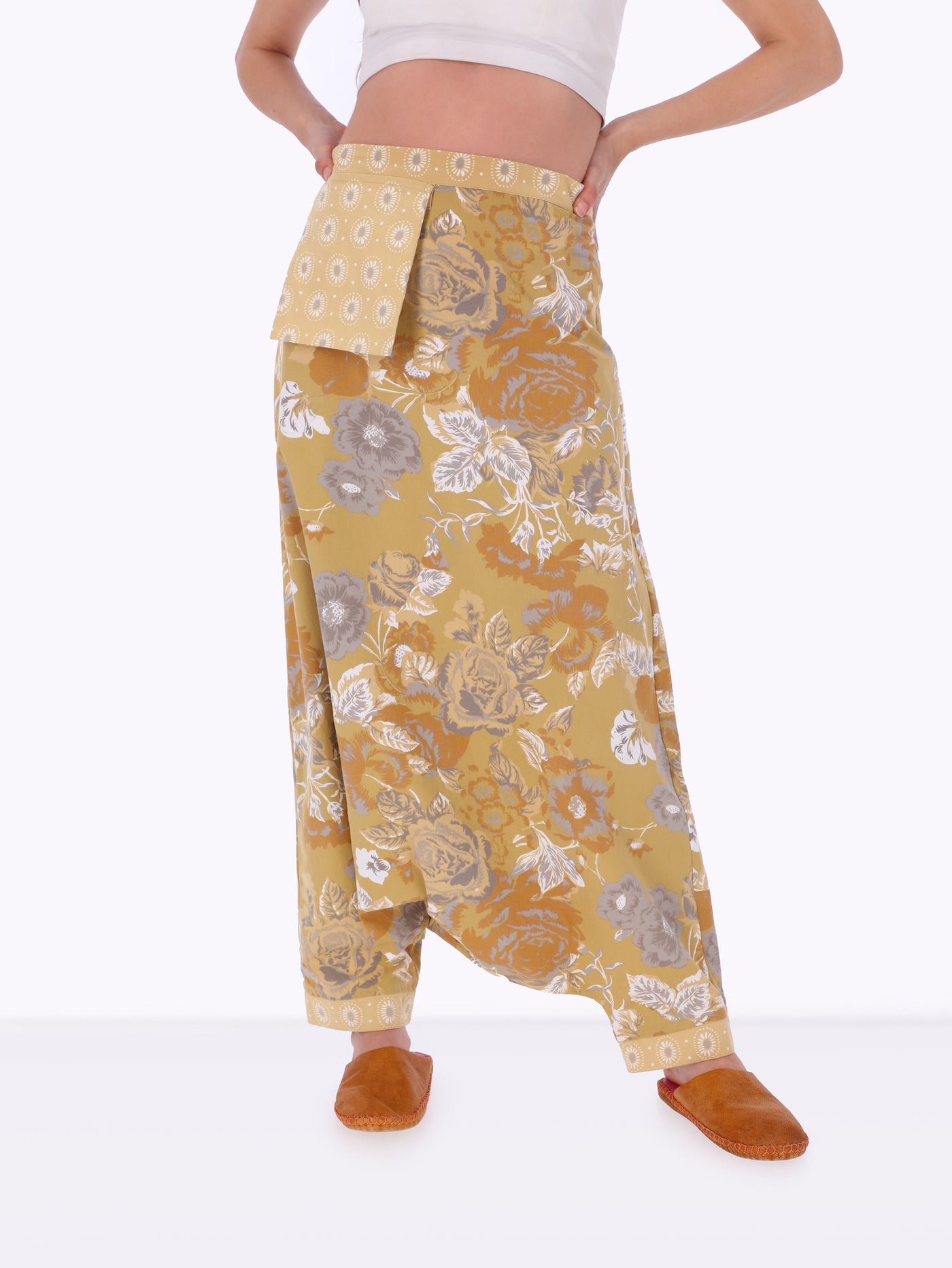 Mix and Match Womens Floral Print Harem Pants