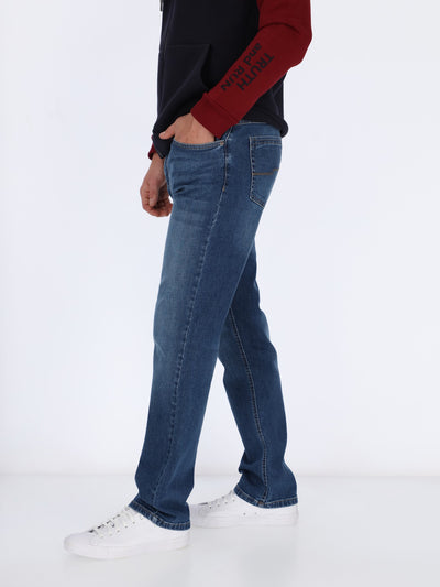 Regular Fit Washed Effect Jeans Pants