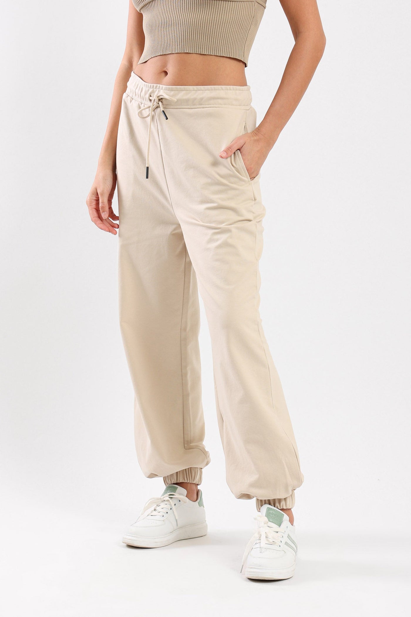 ALL DAY COMFORT JOGGERS - BEIGE
