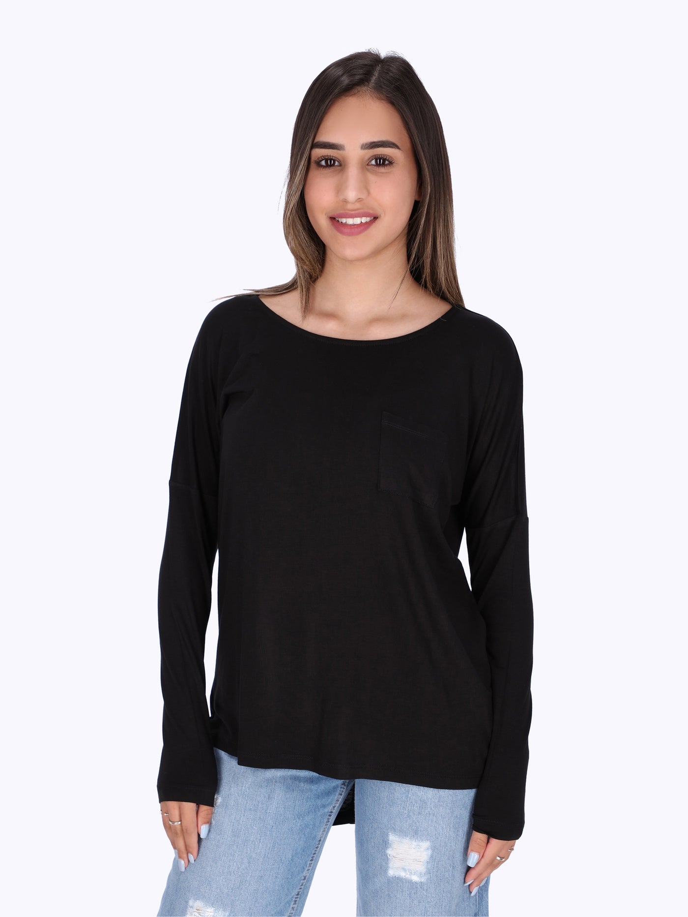 OR Women's High-Low Patch Pocket Top