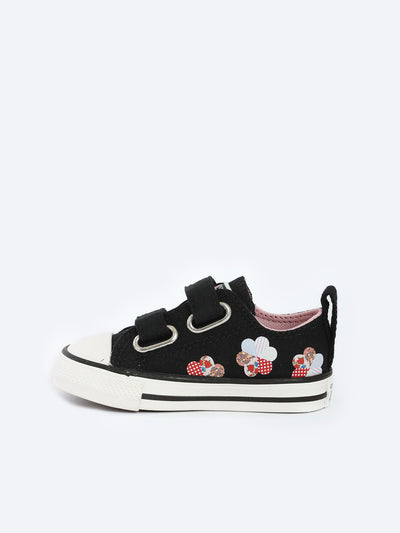 Converse Kids Girls Rubber Sole Printed Sneakers