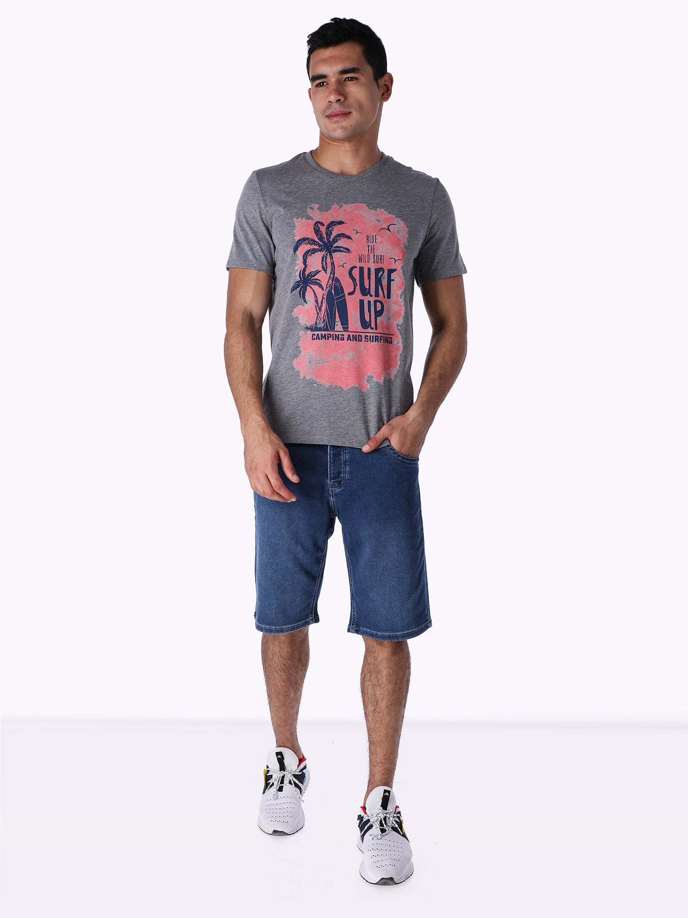 OR Men's Front Camping and Surfing Printed T-shirt