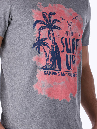 OR Men's Front Camping and Surfing Printed T-shirt