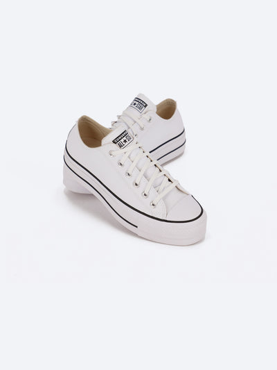 Chuck Taylor All Star Platform Leather Low Top Women Sneakers