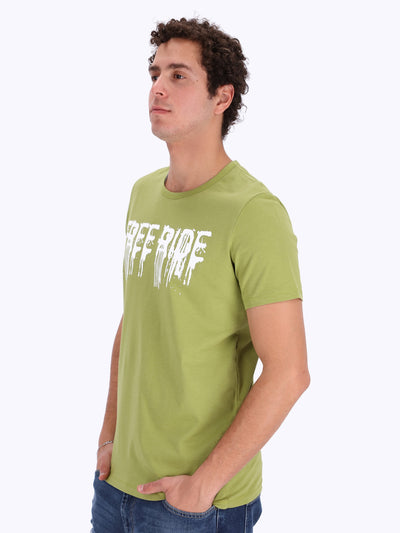O'Zone Men's Free Ride Front Print T-Shirt
