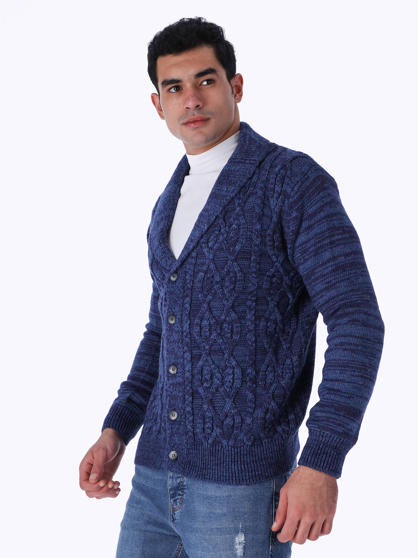 OR Mens Cable Knit Cardigan