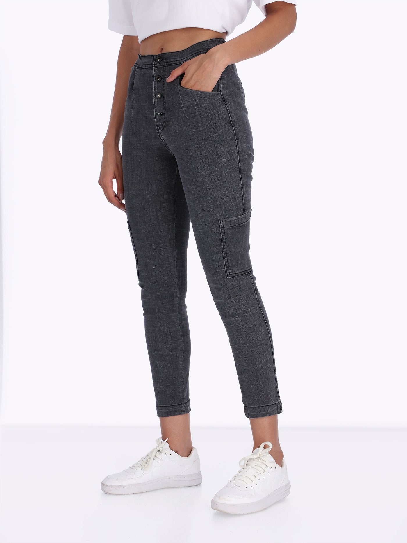 OR Women's Cargo Pockets Skinny Jeans