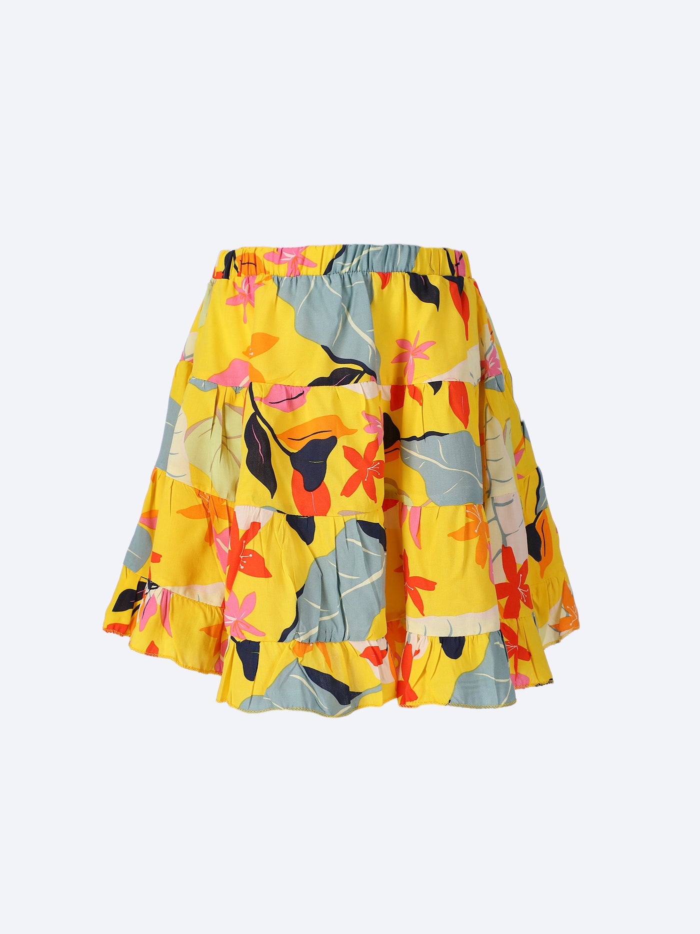 Ozone Kids Girls Floral Tiered Skirt