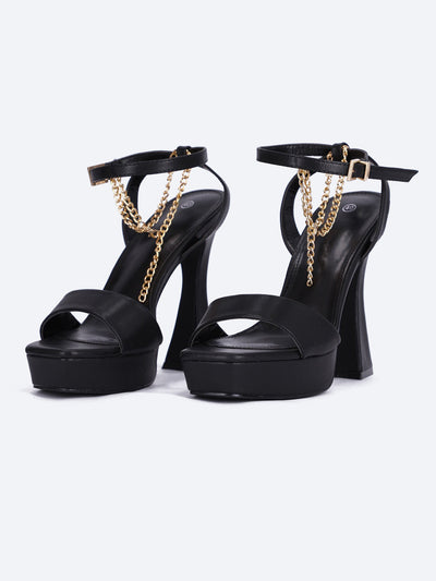 Pixi Women's Chain Detail High Heel Sandals