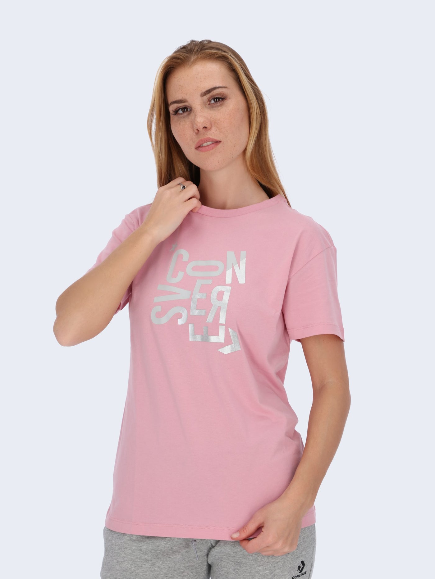 Converse Women's Hacked Logo Graphic T-Shirt - 10020551-a03