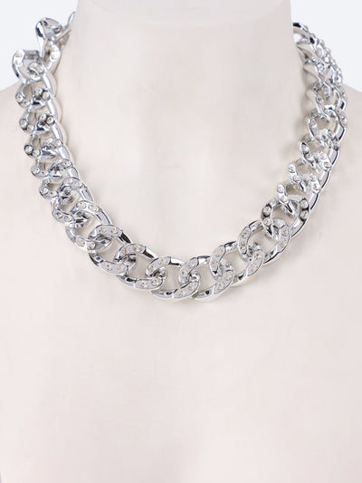 Fluffy Womens Chunky Chain Necklace