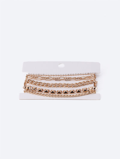 Set of 3 Chain Design Bracelet