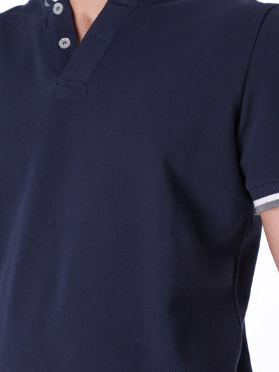 Baseball collar Polo Shirt