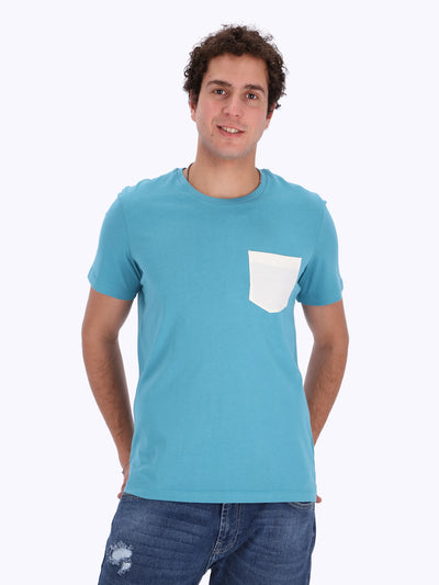 O'Zone Men's Contrasting Chest Pocket T-Shirt