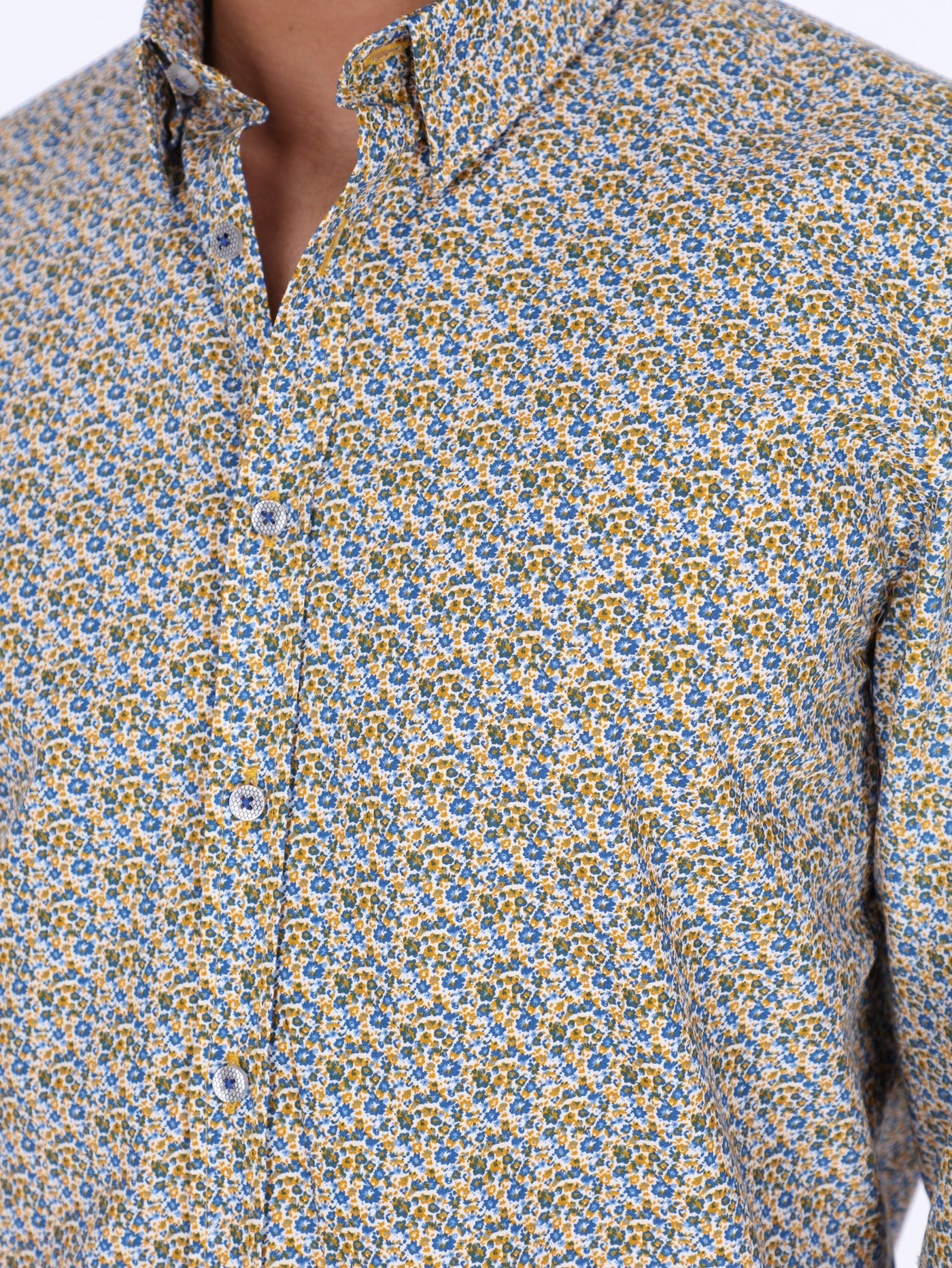 Daniel Hechter Men's All-Over Floral Printed Shirt