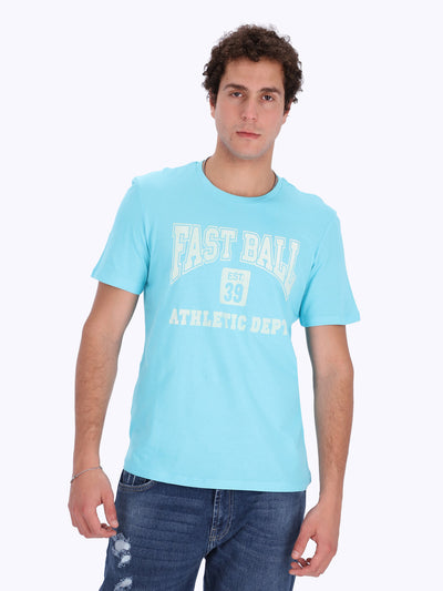 O'Zone Men's Fast Ball Front Print T-Shirt