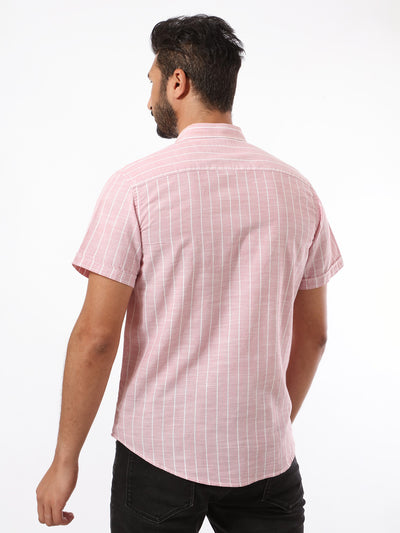 Shirt - Turn Down Collar -  Striped