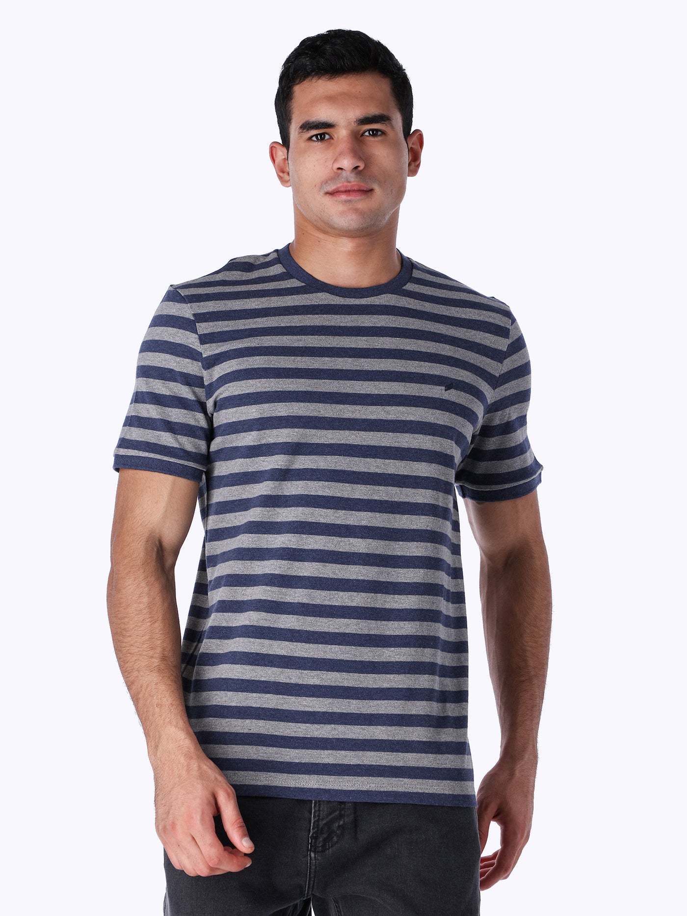Daniel Hechter Men's Wide Horizontal Striped T-Shirt
