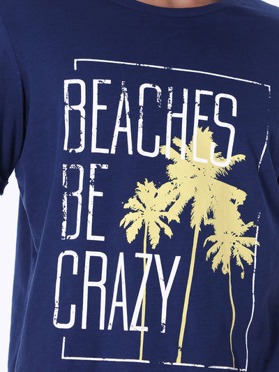 Beaches Be Crazy Front Print T-Shirt
