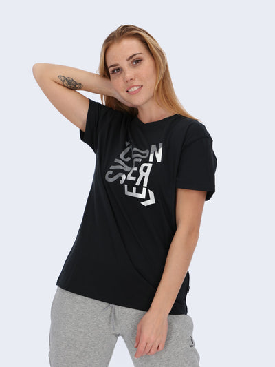 Converse Women's Hacked Logo Graphic T-Shirt - 10020551-A01