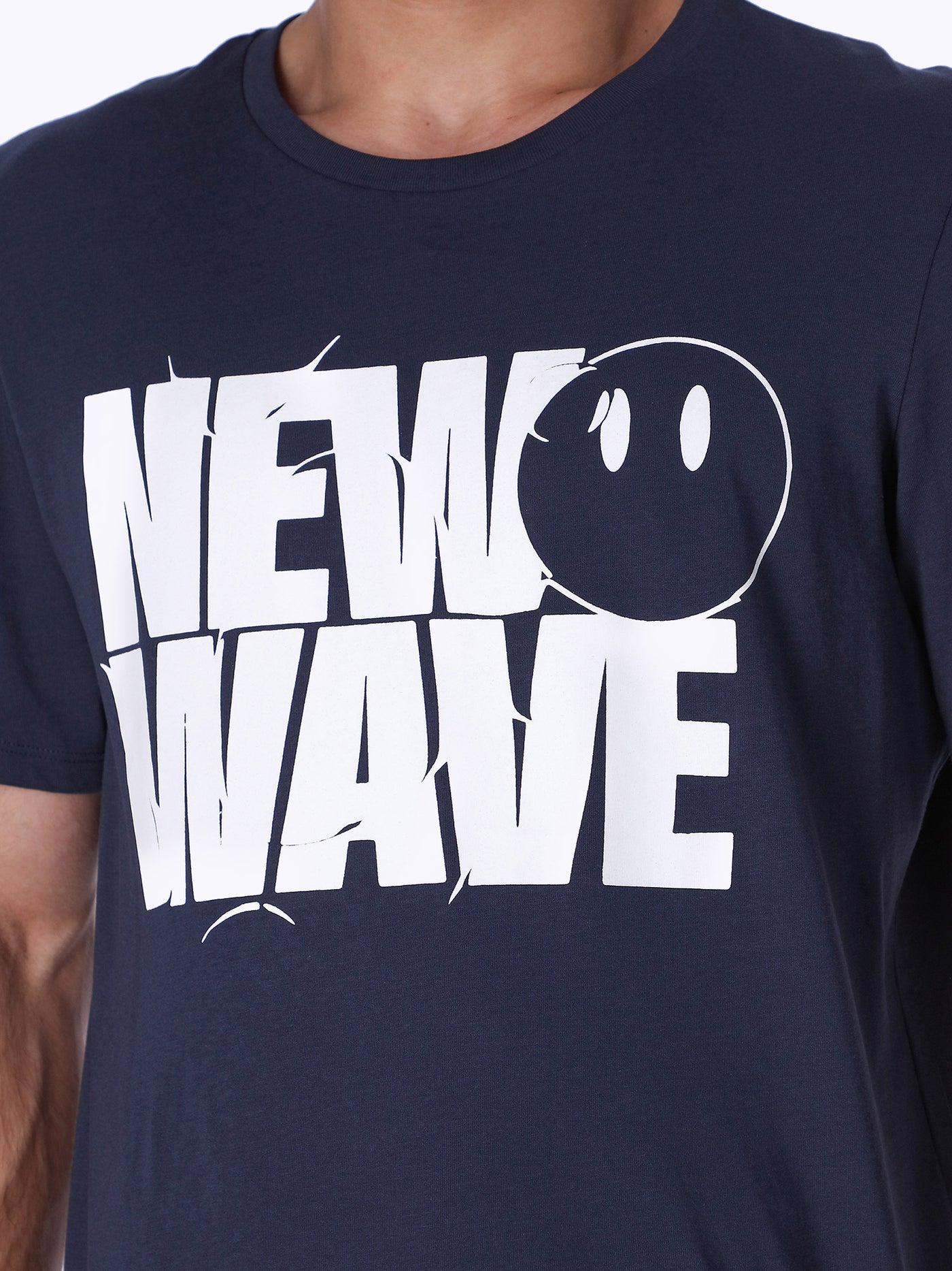 New Wave Front Print T-Shirt