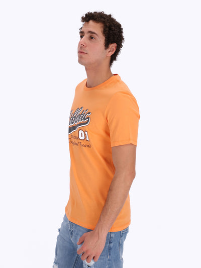 O'Zone Men's Athletic Front Print T-Shirt