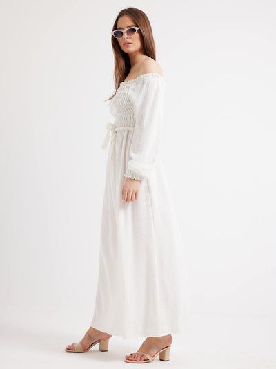Afternoon Stroll Maxi Dress - White