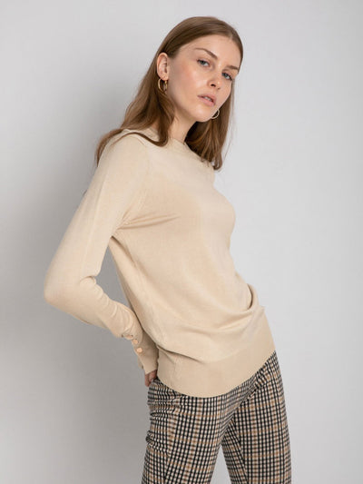 Basic Pullover - Buttoned Sleeves