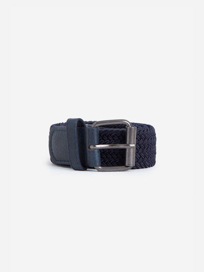 Belt - Braided Navy Blue