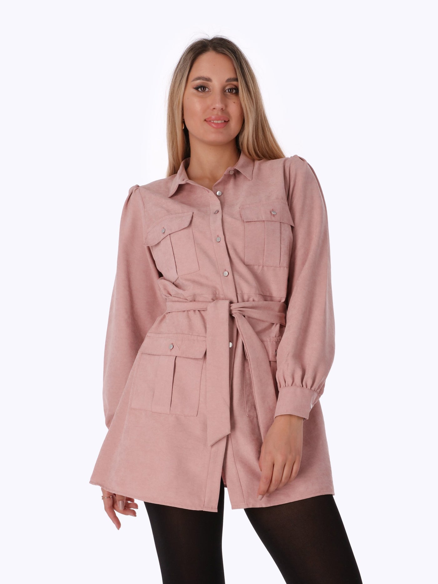 Blouse - Tie Waist - Pocketed