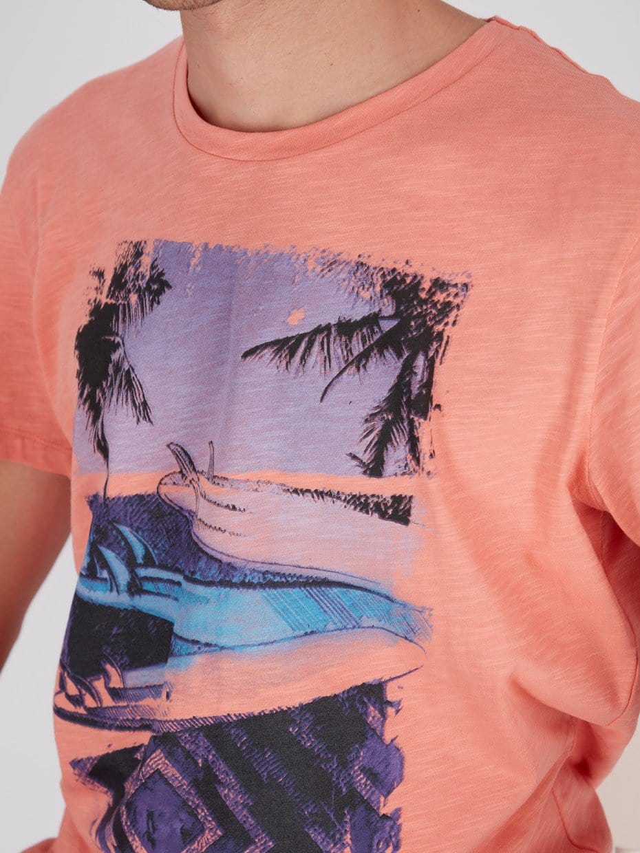 OR T-Shirts Hawaii Front Print Short Sleeve T-Shirt