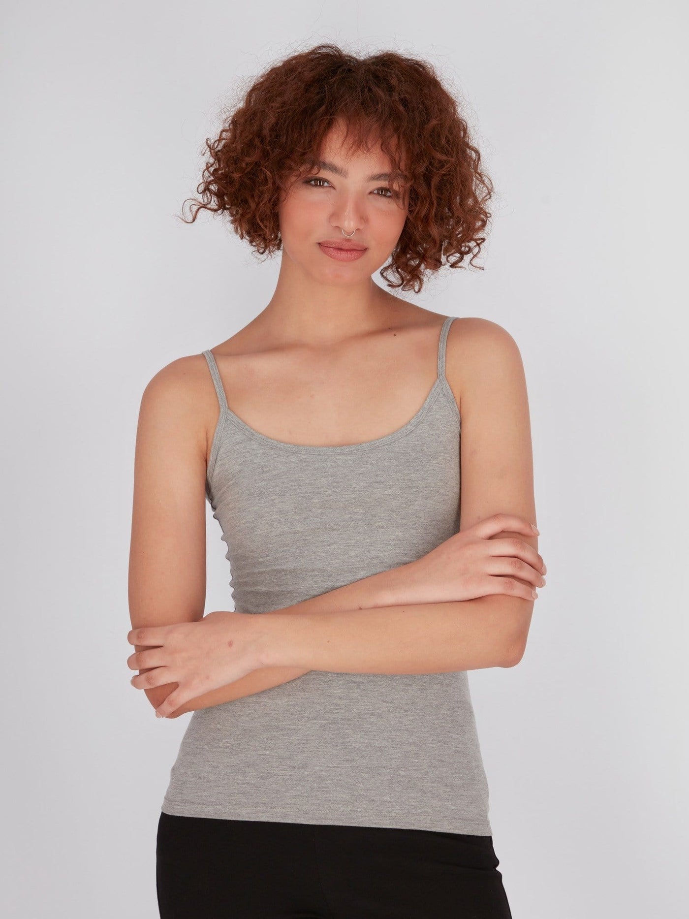 OR Tops & Blouses Grey Chine / S Spaghetti Strap Basic Top