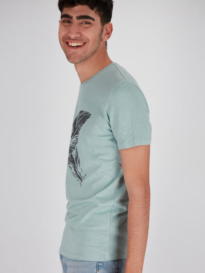 OR T-Shirts Feather Front Print T-Shirt