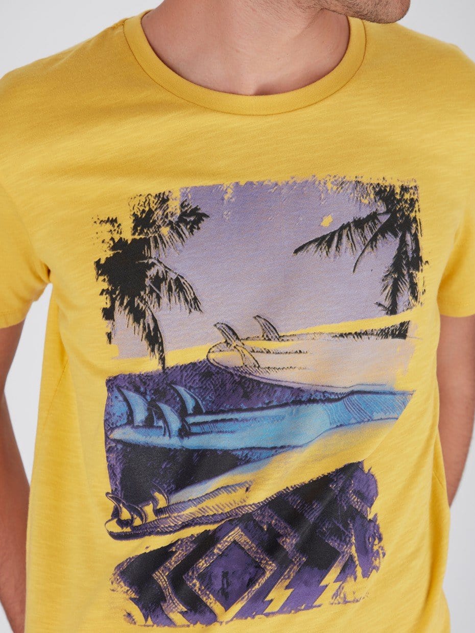 OR T-Shirts Hawaii Front Print Short Sleeve T-Shirt