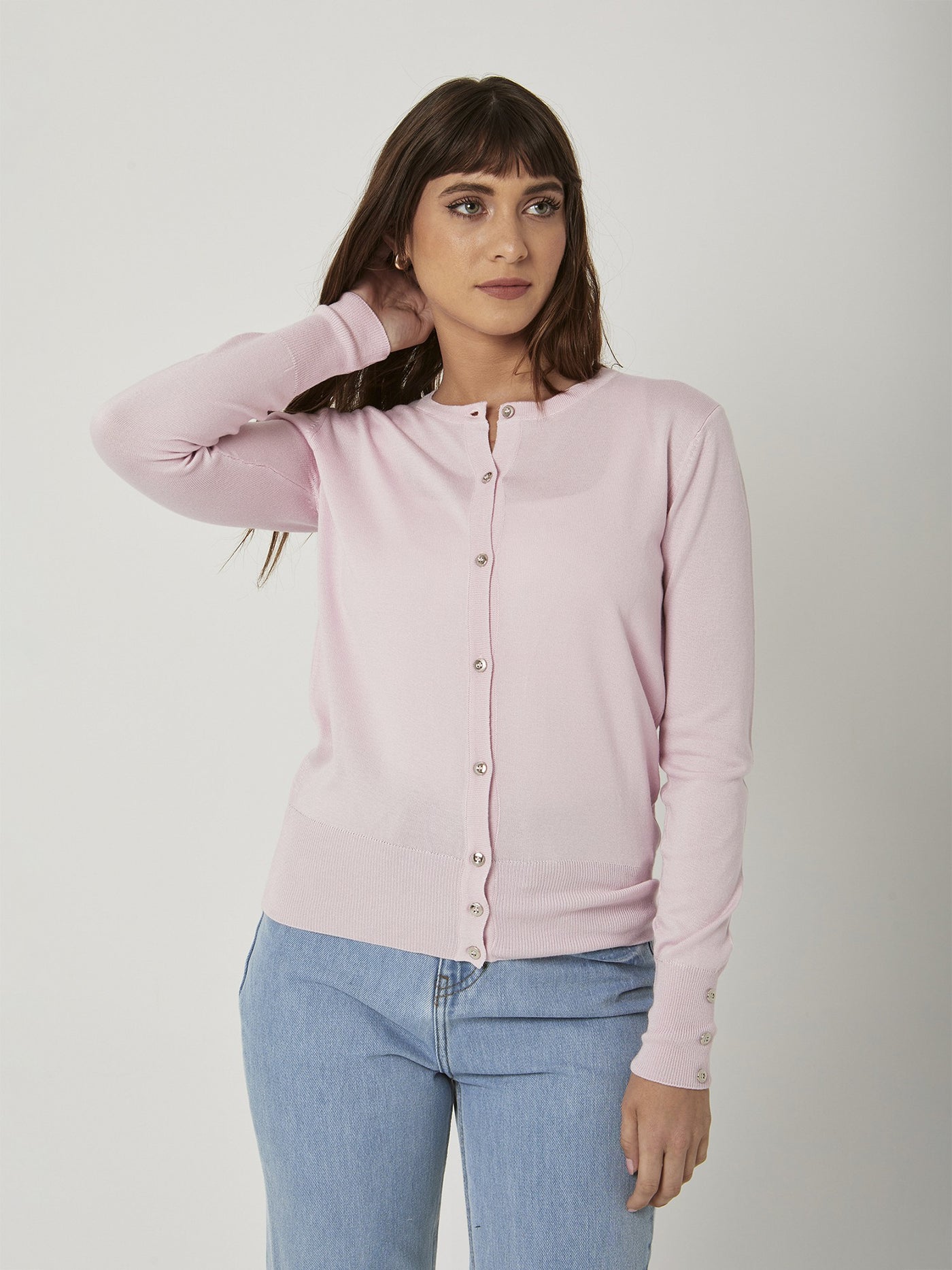 Cardigan - Button Closure - Long Sleeves
