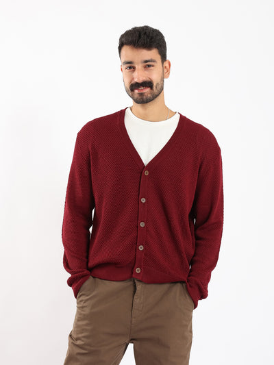 Cardigan - Knitted - Button Closure