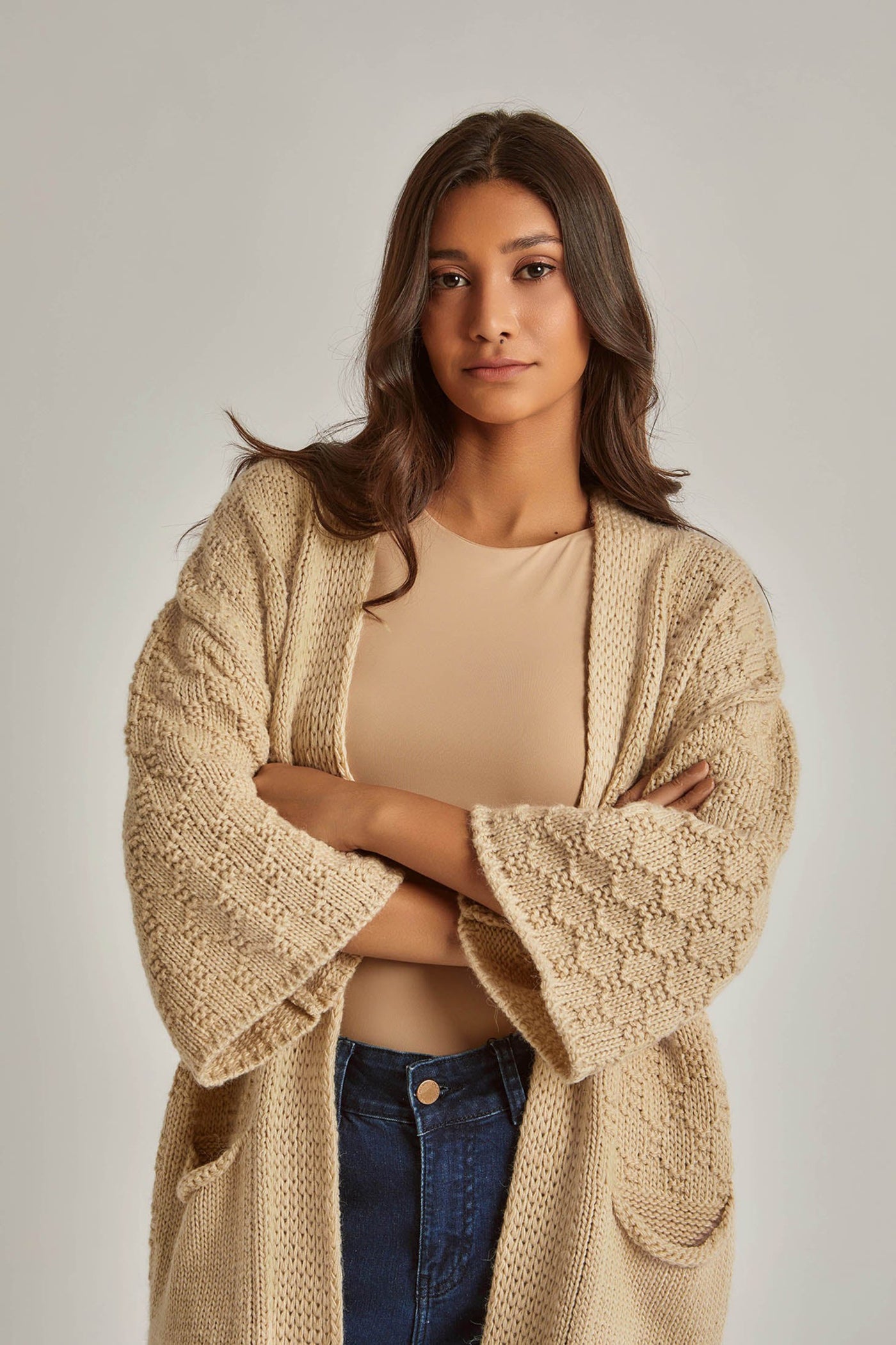 Cardigan - Slip on - Knitted