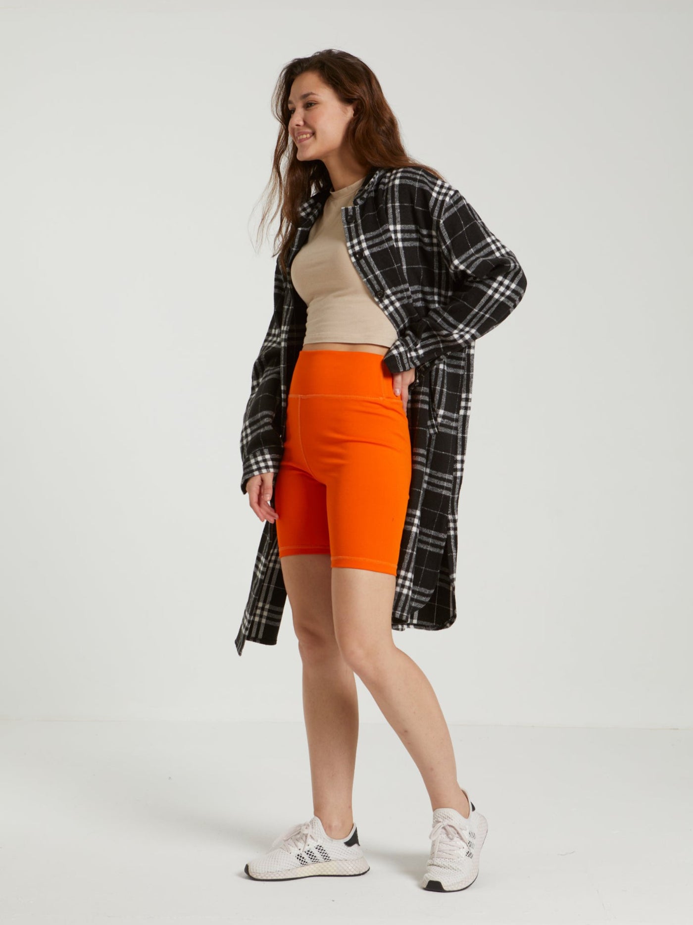 Coat - Checkered - Buttoned